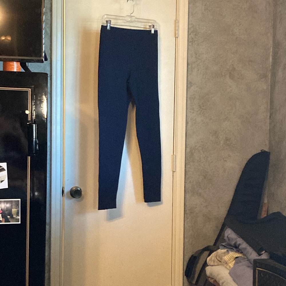 Learner polyester, fine knit navy pant